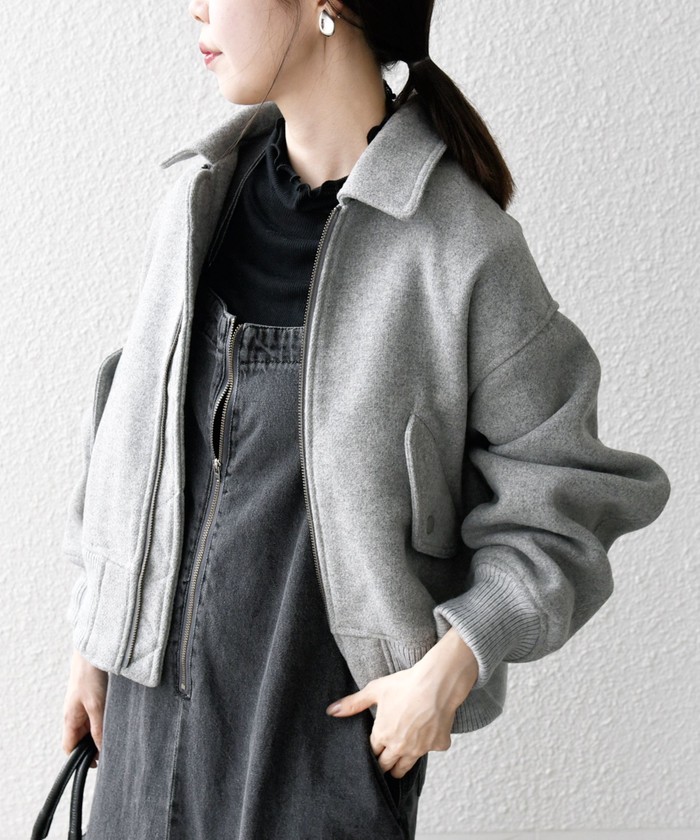 セール 40%OFF】SHIPS any: ウールミックス 襟付き コンパクト セール 40%OFF】SHIPS any: ウールミックス 襟付き コンパクト