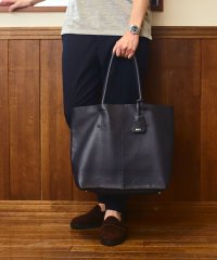 SHIPS MEN/【WEB限定】SHIPS: 合成皮革 ビズ トート バッグ (クラッチバッグ付き)/506845916