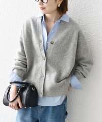 SHIPS any WOMEN/SHIPS any:〈手洗い可能〉AQUA カシミヤ ミックス スキッパー ニット カーディガン/506846014