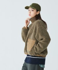 LACOSTE/ラコステ LACOSTE リブニットスタンドカラーボアジャケット/506846137