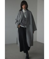 BLACK BY MOUSSY/no collar rever coat/506846367