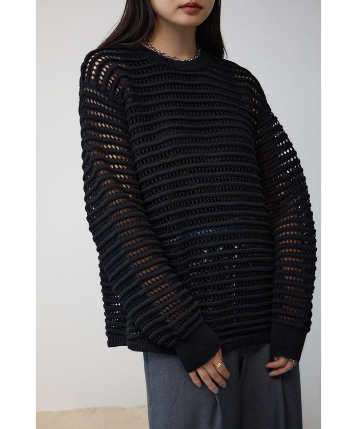 初売りセール セール 50%OFF】メッシュニットセットトップス(506846437 トップス
