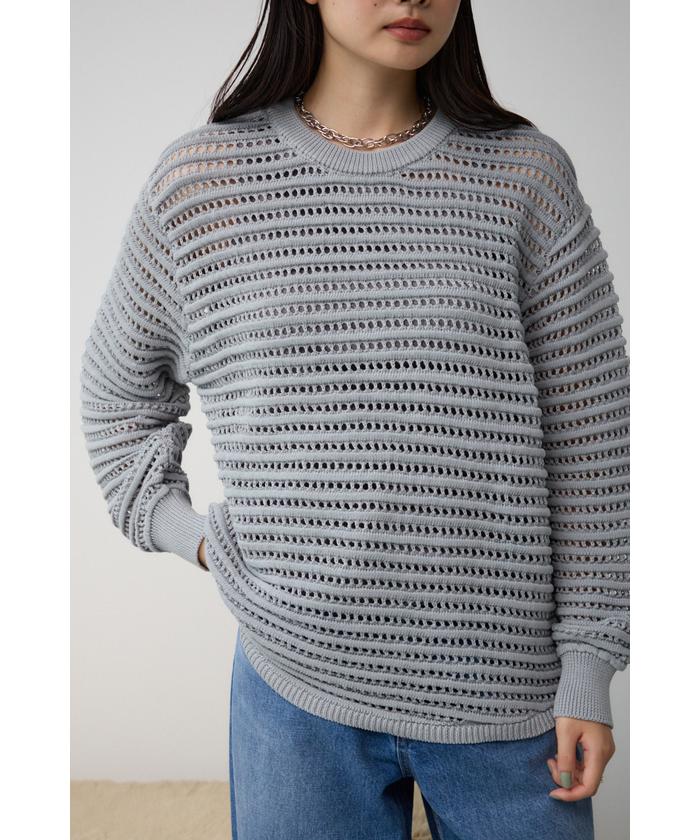 セール 50%OFF】メッシュニットセットトップス(506846437