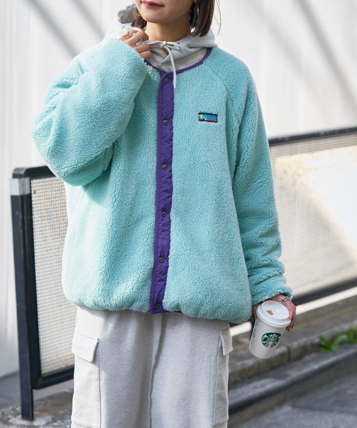 Desigual ターコイズ ボアピーコート Desigual ターコイズ ボアピーコート