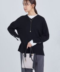 KUMIKYOKU(S SIZE)/【WEB限定】セミウーステッド Vネックニットプルオーバー/506847626