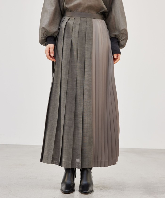 BEIGE,(ベイジ)紺 ぶし ラップスカート BEIGE,(ベイジ)紺 ぶし ラップスカート