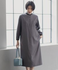 J.PRESS LADIES/【洗える】T/Rウォッシャブルギャバ バンドカラー ワンピース/506848816