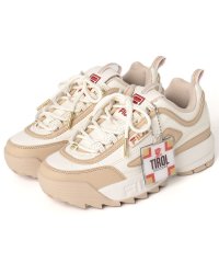 FILA（Shoes）/DISRUPTOR II X TIROL / ディスラプター II X チロル  別注チロルチョココラボカジュアル厚底スニーカー  / ベージュオフホワイト/506845071