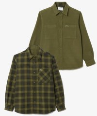 LACOSTE Mens/ラコステ LACOSTE 無地?チェックリバーシブルシャツ/506849359