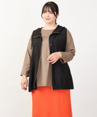 eur3/【大きいサイズ】シアーノースリーブフーディー/506850757