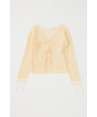 moussy/FRONT TIE シアーカーディガン/506850766