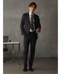 TAKA-Q/タカキュー TAKA－Q ストレッチウォッシャブル スリムフィット 2ボタン2ピーススーツ シャドーストライプ紺/506850831