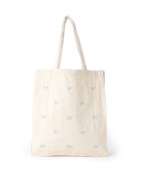 Ober Tashe/オーバータッシェ Ober Tashe リボン刺繍キャンバストートバッグ/506851860
