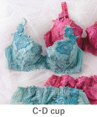 fran de lingerie/フランデランジェリー fran de lingerie ボディメイクの真骨頂ゴージャス薔薇刺繍 「グレースイストグランデ ブラジャー（ワイヤー有り）」 ブラジャ/505400028