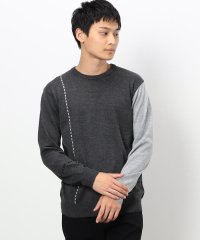 COMME CA ISM MENS/ハイゲージ ステッチデザインニット （長袖）/506799104