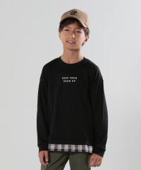 SHOO・LA・RUE(Kids) /【110－140cm】裾チェック切替長袖トップス/506852664