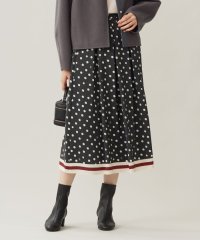 JIYU-KU(LARGE SIZE)/【洗える】ポルカドットプリント スカート/506853308