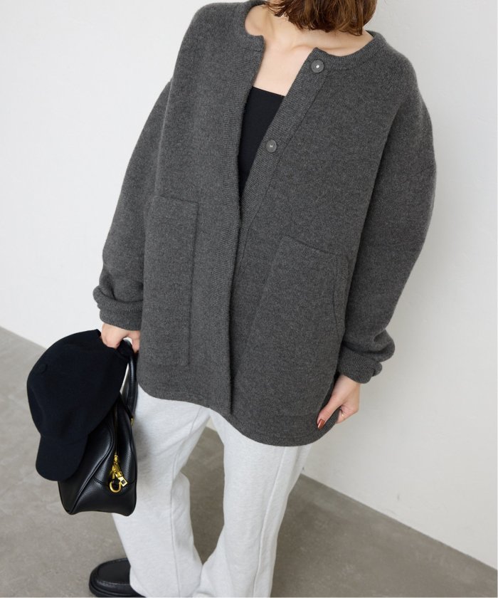653y*美品 スローブイエナ ダブルフェイスニットブルゾン. SLOBE IENA｜《一部WEB・店舗限定カラーあり》ダブルフェイス
