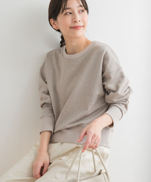 クーポン】【セール 30%OFF】コンパクトラメスウェット