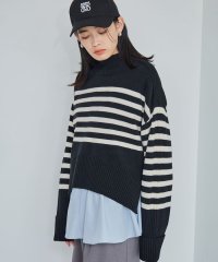 VIS/【アンチピリング/洗える】サイドスリットニットプルオーバー【WEB限定カラー】/506853996