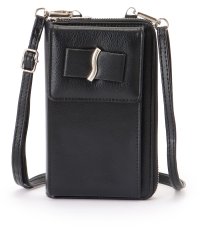 Lace Ladies/レースレディース Lace Ladies メタリック ウエーブモチーフ付き スクエア ウォレット バッグ/506847243