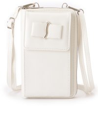 Lace Ladies/レースレディース Lace Ladies メタリック ウエーブモチーフ付き スクエア ウォレット バッグ/506847243