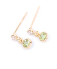 Gems by K/ジェムズ バイ ケー Gems by K 選べる12カラーチャームピアス/506854750