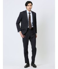TAKA-Q/タカキュー TAKA－Q ストレッチウォッシャブル レギュラーフィット 2ボタン2ピーススーツ ストライプ紺/506855758