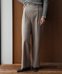 Bonjour Sagan/ボンジュールサガン BONJOUR SAGAN 杢調タックワイドパンツ/506855966
