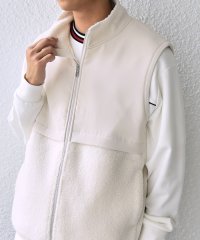 SHIPS any MEN/SHIPS any: 〈洗濯機可能〉 コンビ ボア フリース スタンド ジップ ベスト◇/506856214