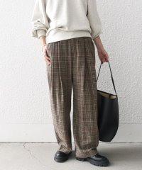 SHIPS any WOMEN/SHIPS any:〈手洗い可能〉ウールライク チェック セミワイド グルカ パンツ/506856254