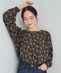 SHOO・LA・RUE　DRESKIP/【洗える/イージーケア】花柄お袖シャーリングブラウス/506856336