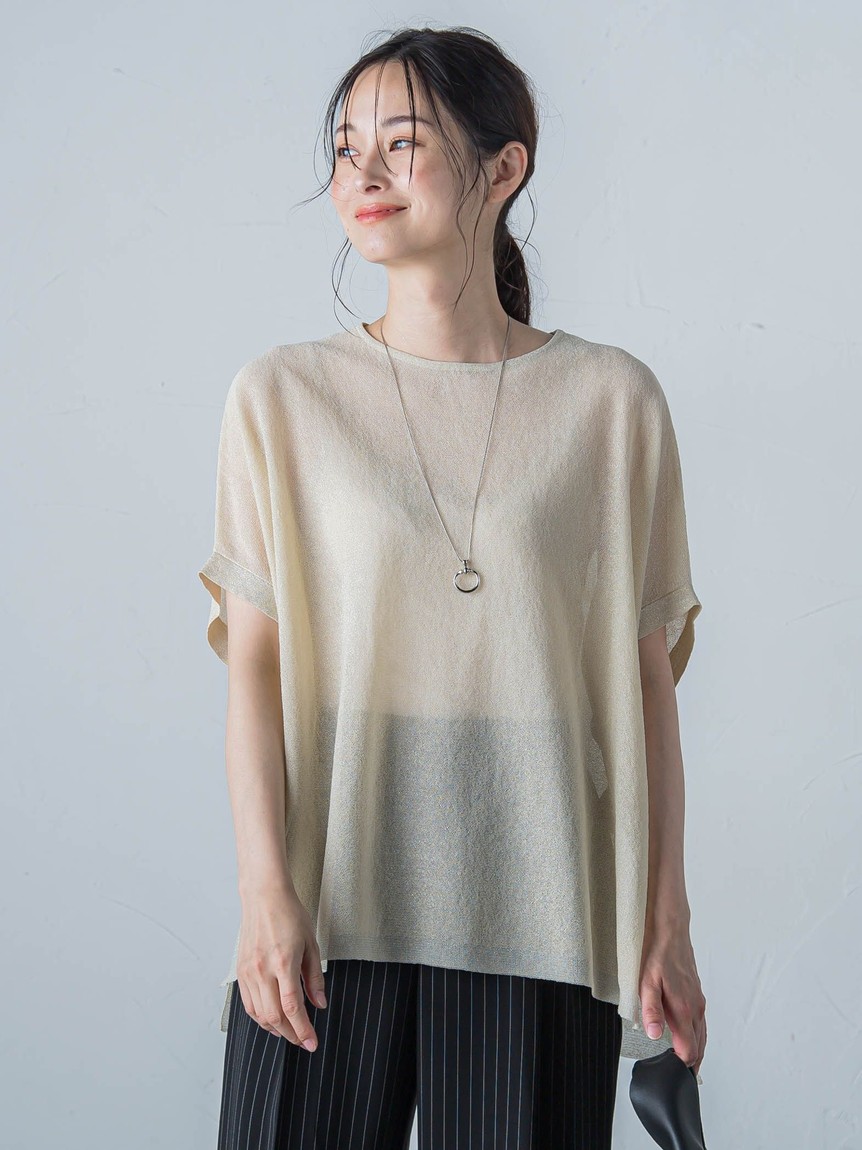 LAUTREAMONT / ロートレアモン 【WEB限定】キュプラストライプバンドカラーブラウス ≪手洗いOK≫ セール】【WEB限定】キュプラストライプバンドカラーブラウス