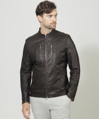 EPOCA UOMO/【PRIMA COLLECTION】エンボスシングルライダースブルゾン/506568680