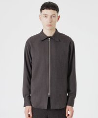 LOVELESS　MENS/ピンストライプジップアップシャツ/506792772