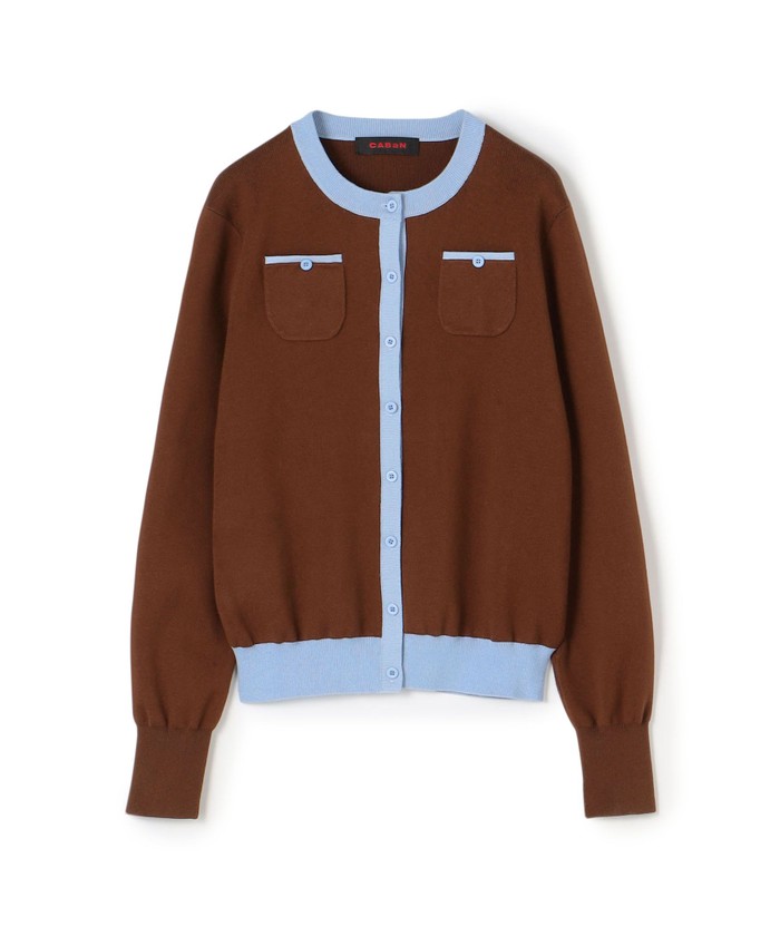 TVドラマ着用】CABaN コットンカシミヤ バイカラークルーネック TVドラマ着用】CABaN コットンカシミヤ バイカラークルーネック