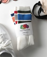FRUIT OF THE LOOM/フルーツオブザルーム FRUIT OF THE LOOM 3足セット ロングソックス クルー丈 靴下 ラインソックス 16156800/16156600/504275937