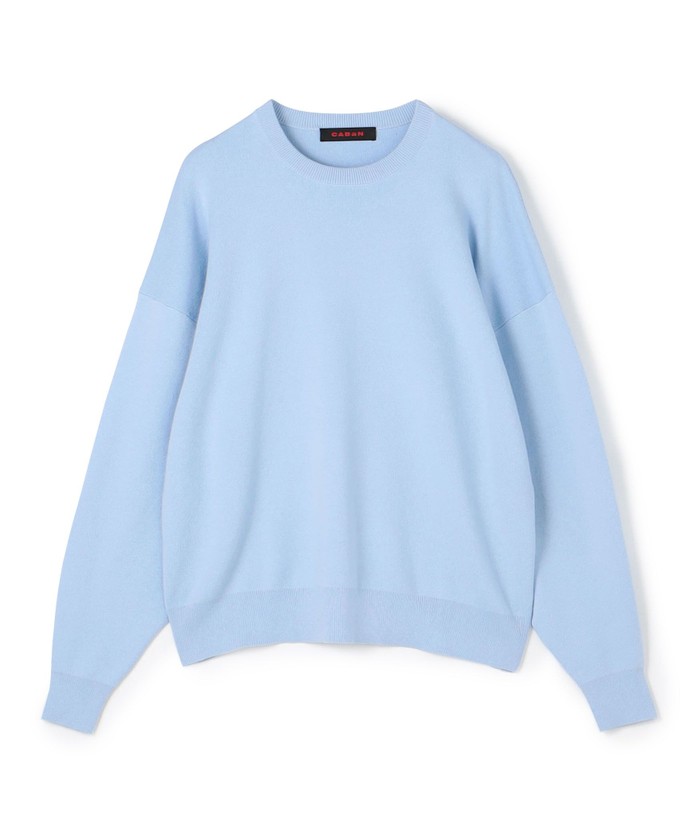 CABaN コットンカシミヤ クルーネックプルオーバー　【ネイビー】 CABaN コットンカシミヤ クルーネックプルオーバー