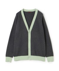 CABaN /CABaN コットンカシミヤ バイカラーVネックカーディガン/505571876