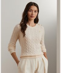 LAUREN RALPH LAUREN/ボタントリム ウールカシミヤ セーター/506855262