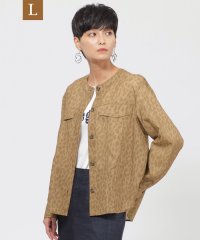 エヴェックス バイ クリツィア　Lサイズ/【L】【ウォッシャブル】パンサープリントシャツジャケット/506855928