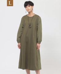 エヴェックス バイ クリツィア　Lサイズ/【L】【カタログ掲載品】【ウォッシャブル】シャンブレータフタコンビワンピース/506855930