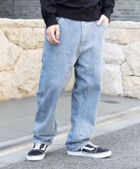 MAISON CLUB/Recycled Denim DOUBLE KNEE WORK PANTS /リサイクルデニムパンツ ワークパンツ 【MAISON CLUB】/506858424