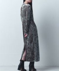  ＣＯＤＥ　Ａ/neck point velour dress/506859599