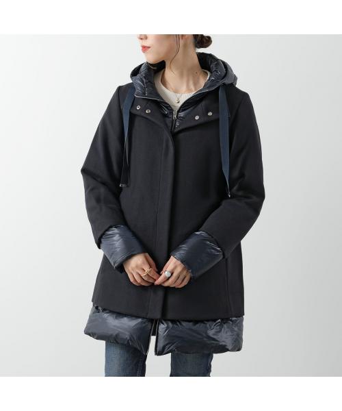 HERNO　ヘルノ　ウールコート バイカラー　中綿　2way ダウンジャケット HERNOヘルノウールコート バイカラー中綿2way ダウンジャケット