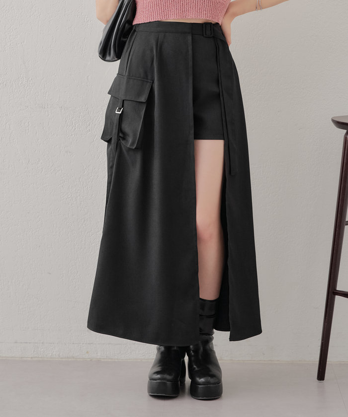 chico チュールスカート&ショルダーバッグ&カーディガンセット Chico（チコ）の「2WAYチュールボリュームスカート（スカート