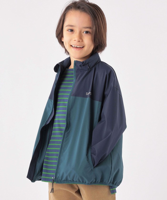 SHIPS KIDS:100～130cm / 〈多機能/洗濯機可能〉 切替 パーカー