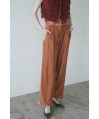 CLANE/VELOR TUCK WIDE PANTS/506227417