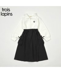 KP/troislapins(トロワラパン)ハーフジップドッキングカーゴワンピース140～160/506605937