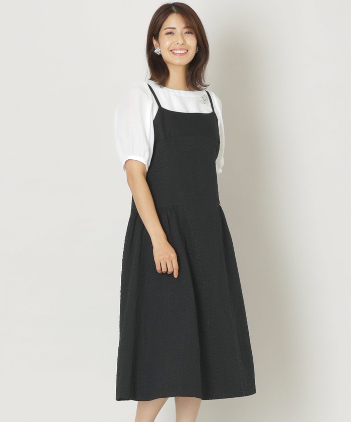 ✤美品✤トゥービーシック 黒 ワンピース【サイズⅢ】フリル ドレス チュニック ✤美品✤トゥービーシック 黒 ワンピース【サイズⅢ】フリル